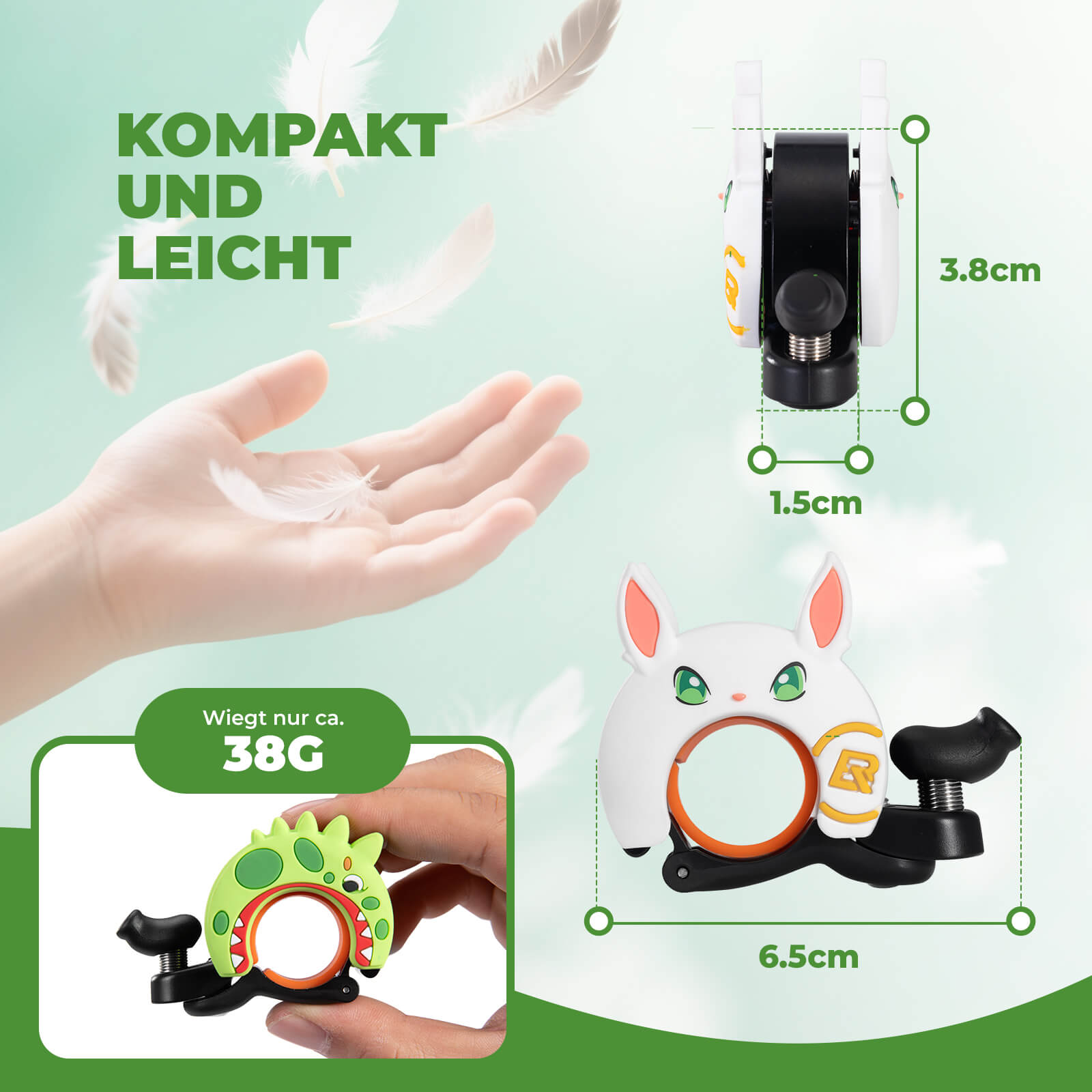 Kinder Fahrradklingel Laut für Lenker 22,2-25,4mm