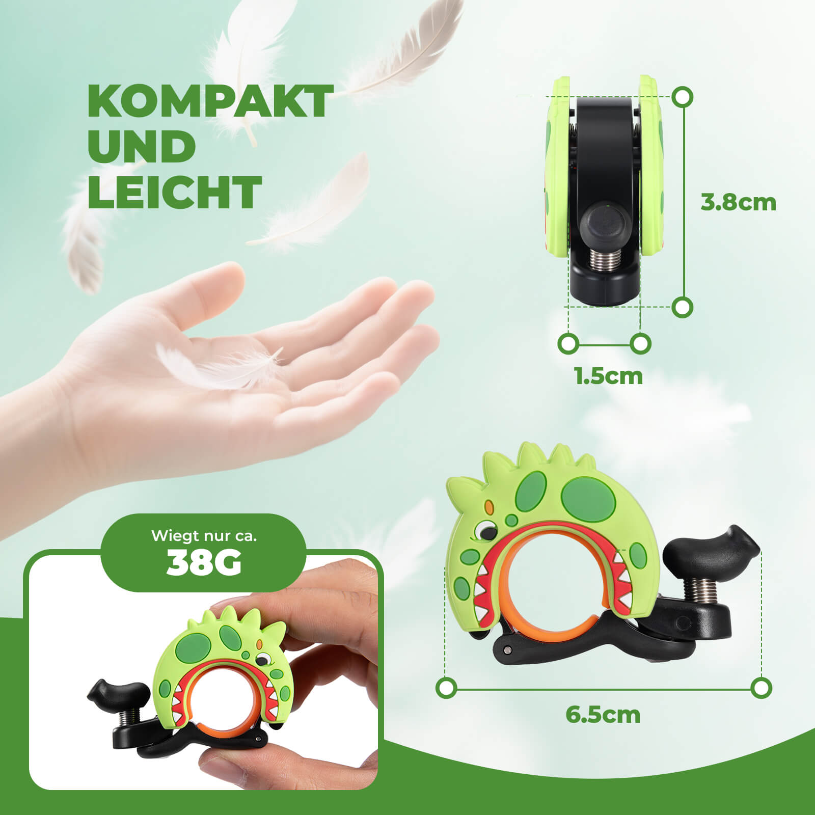 Kinder Fahrradklingel Laut für Lenker 22,2-25,4mm