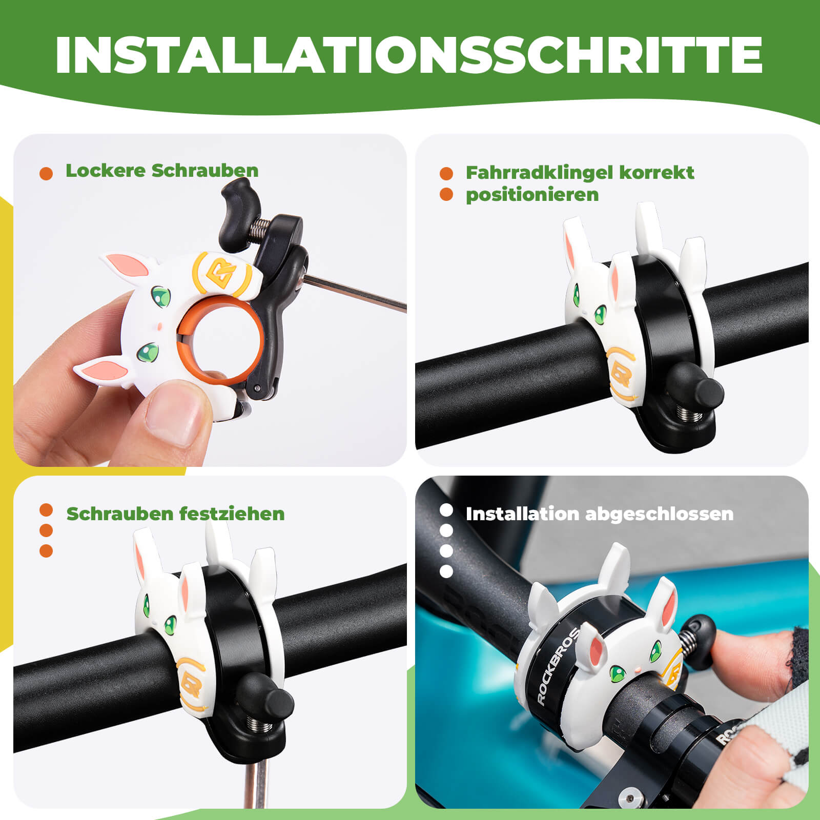 Kinder Fahrradklingel Laut für Lenker 22,2-25,4mm