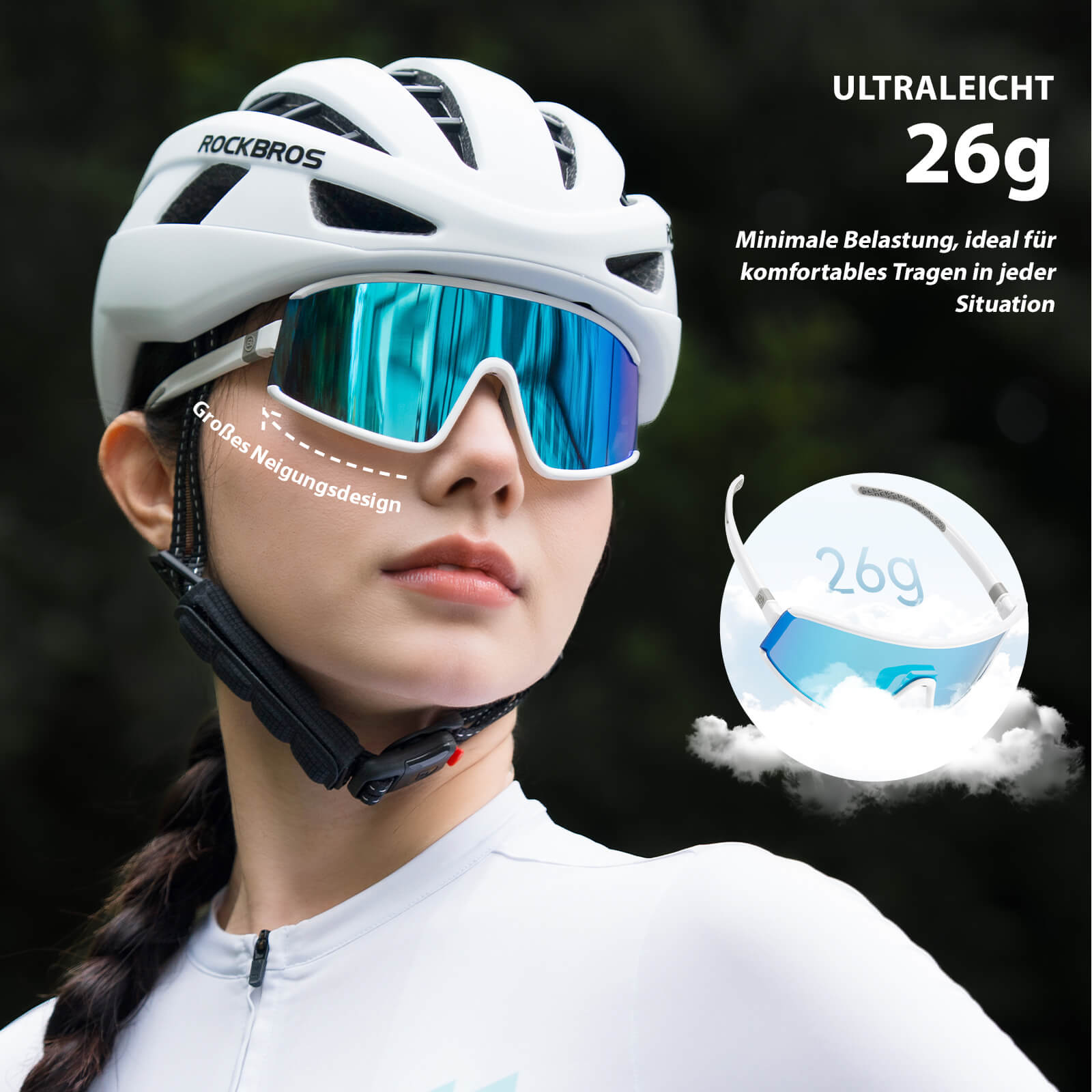 Selbsttönende Sonnenbrille Ultraleicht UV400 Schutz Grün