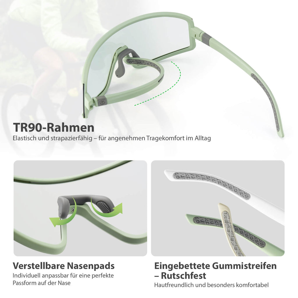 Anti-Beschlag Sonnenbrille Selbsttönend UV400 Schutz