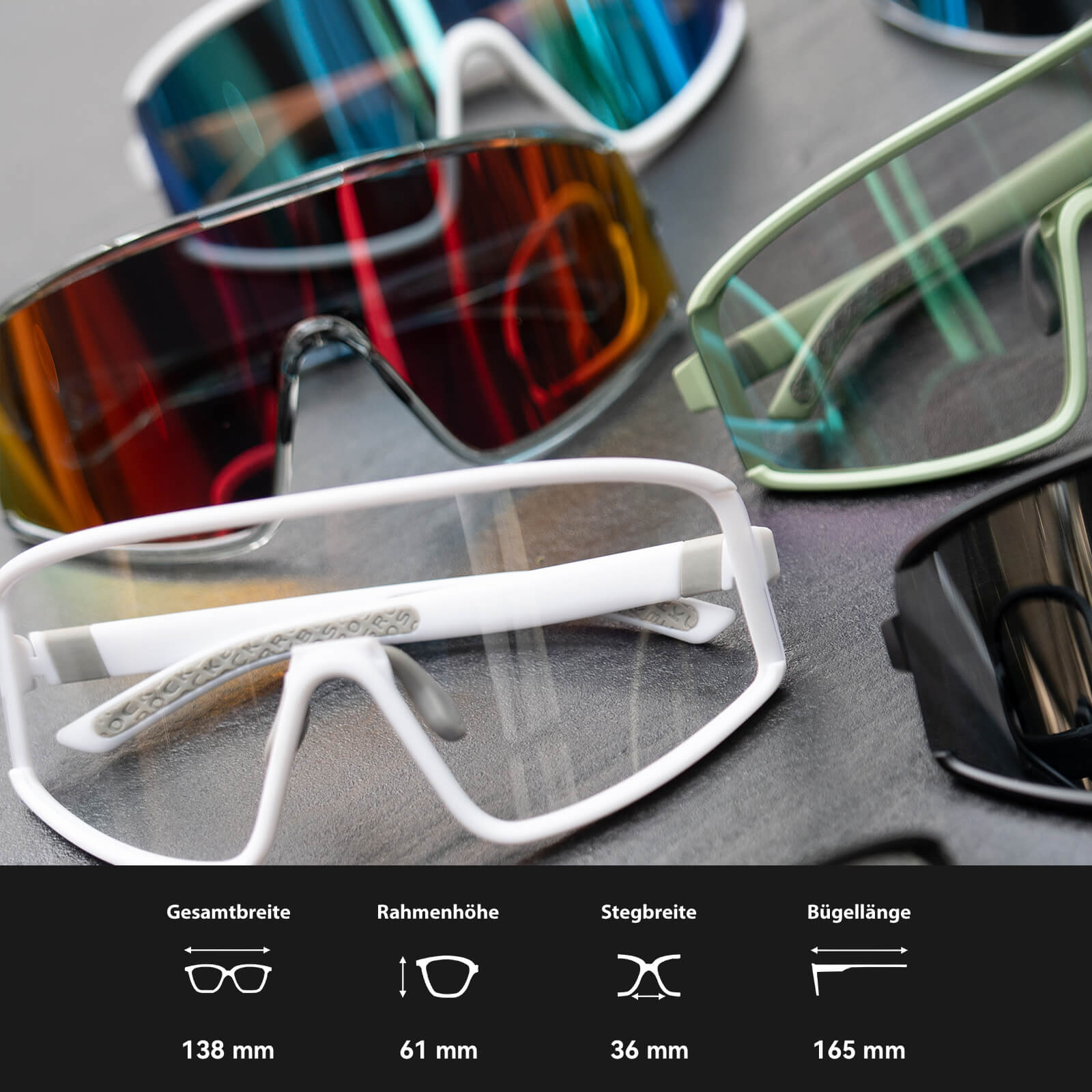 Anti-Beschlag Sonnenbrille Selbsttönend UV400 Schutz