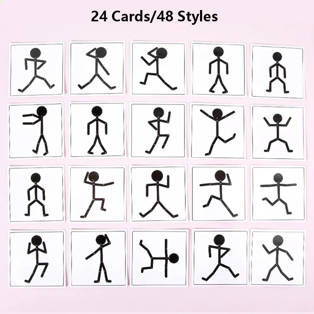 Holz Stick Männer Puzzle - Montessori DIY Board Karten -  Vorschule & Feinmotorik