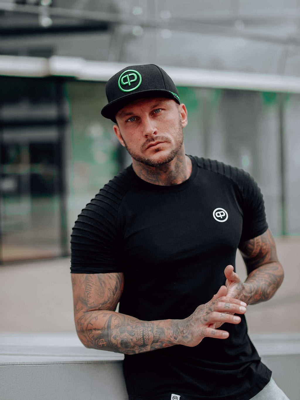 Snapback Cap - Black & Venom Green