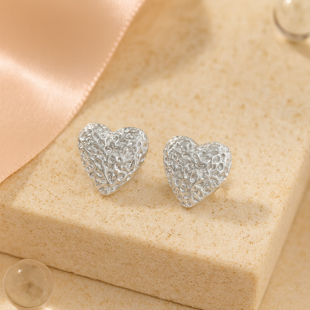 Schmuck Set aus 925er Sterling Silber, Crushed Heart