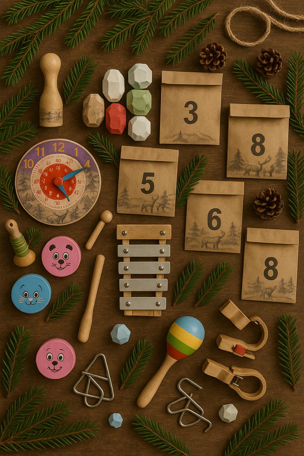 Kinder Lernfreude im Advent – Montessori Adventskalender mit Spielwert 🌲