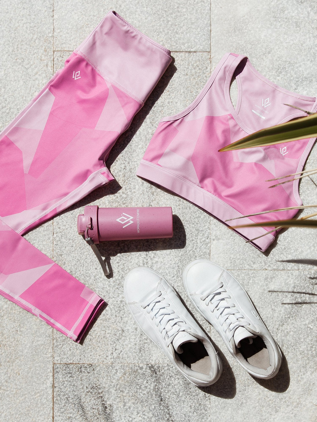 Camo Shape Leggings - Pink Camo