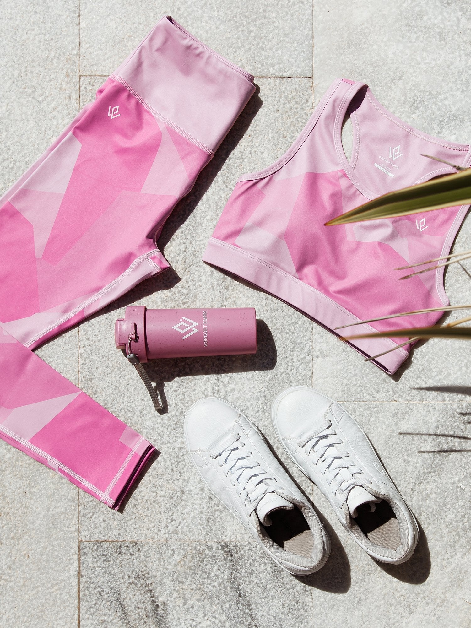 Camo Shape Leggings - Pink Camo