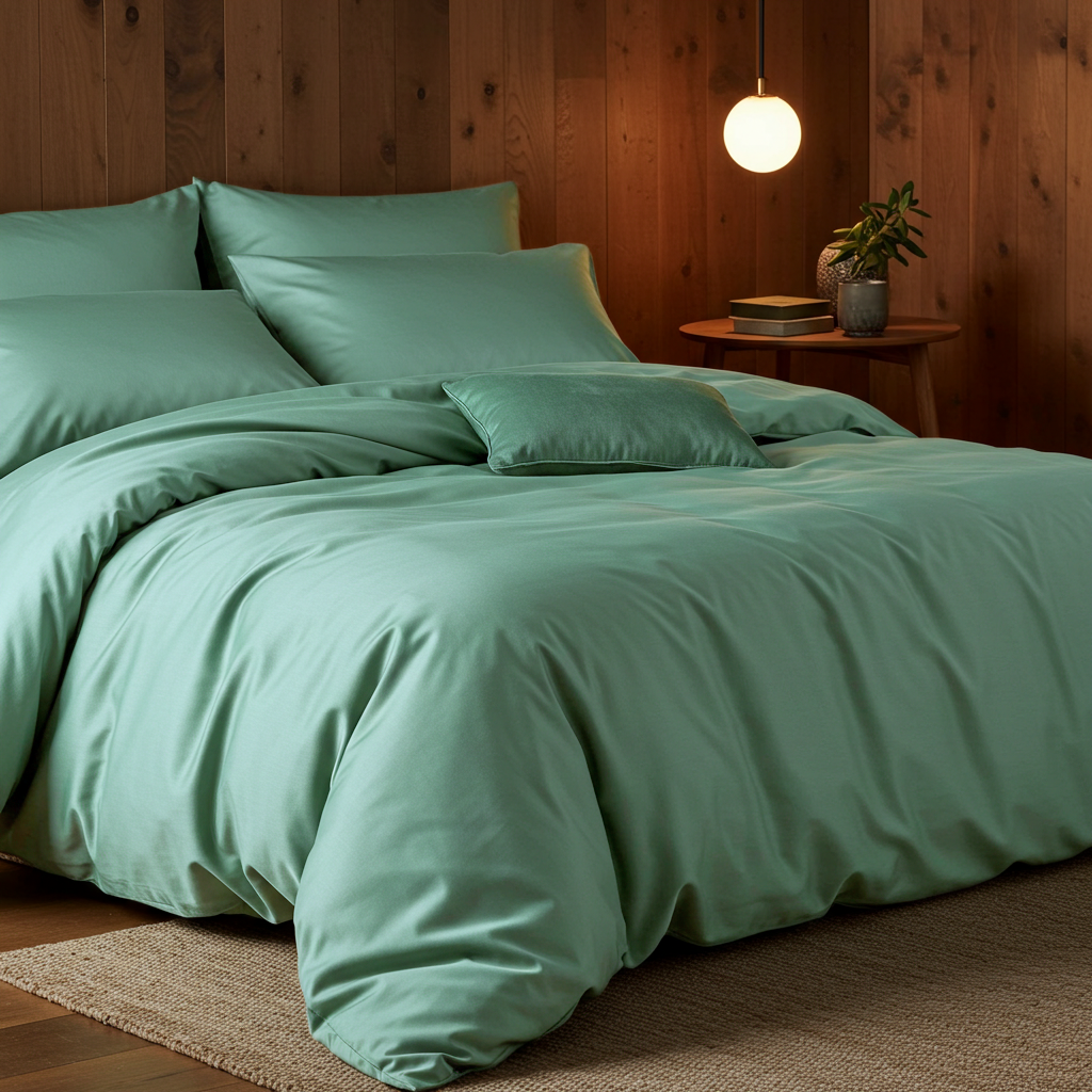 Luxe Baumwolle Satin Bettlaken
