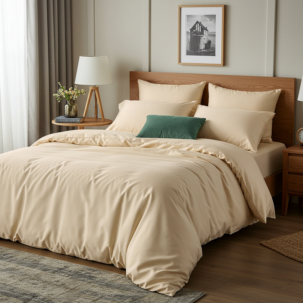 Luxe Baumwolle Satin Bettlaken