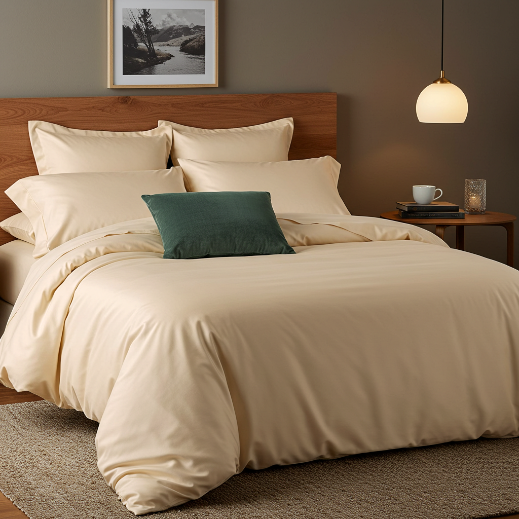 Luxe Baumwolle Satin 2-Kissenbezug Set