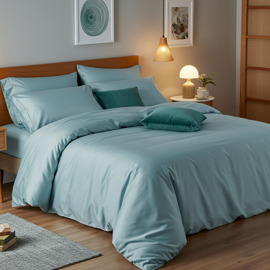 Luxe Baumwolle Satin 2-Kissenbezug Set