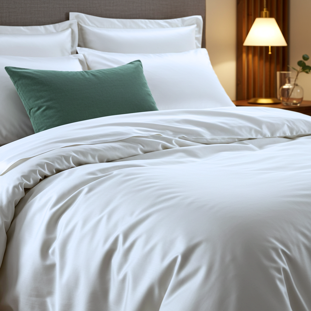 Luxe Baumwolle Satin Bettlaken