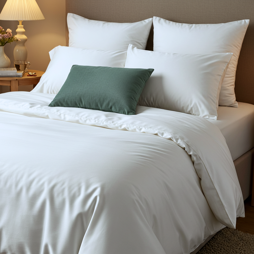 Luxe Baumwolle Satin Bettlaken