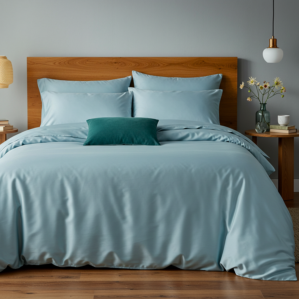 Luxe Baumwolle Satin Bettlaken