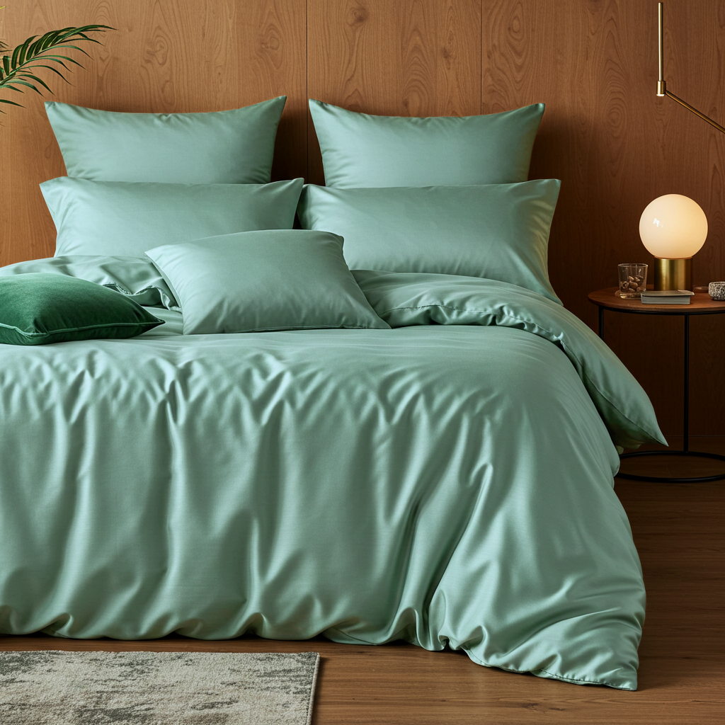 Luxe Baumwolle Satin 2-Kissenbezug Set
