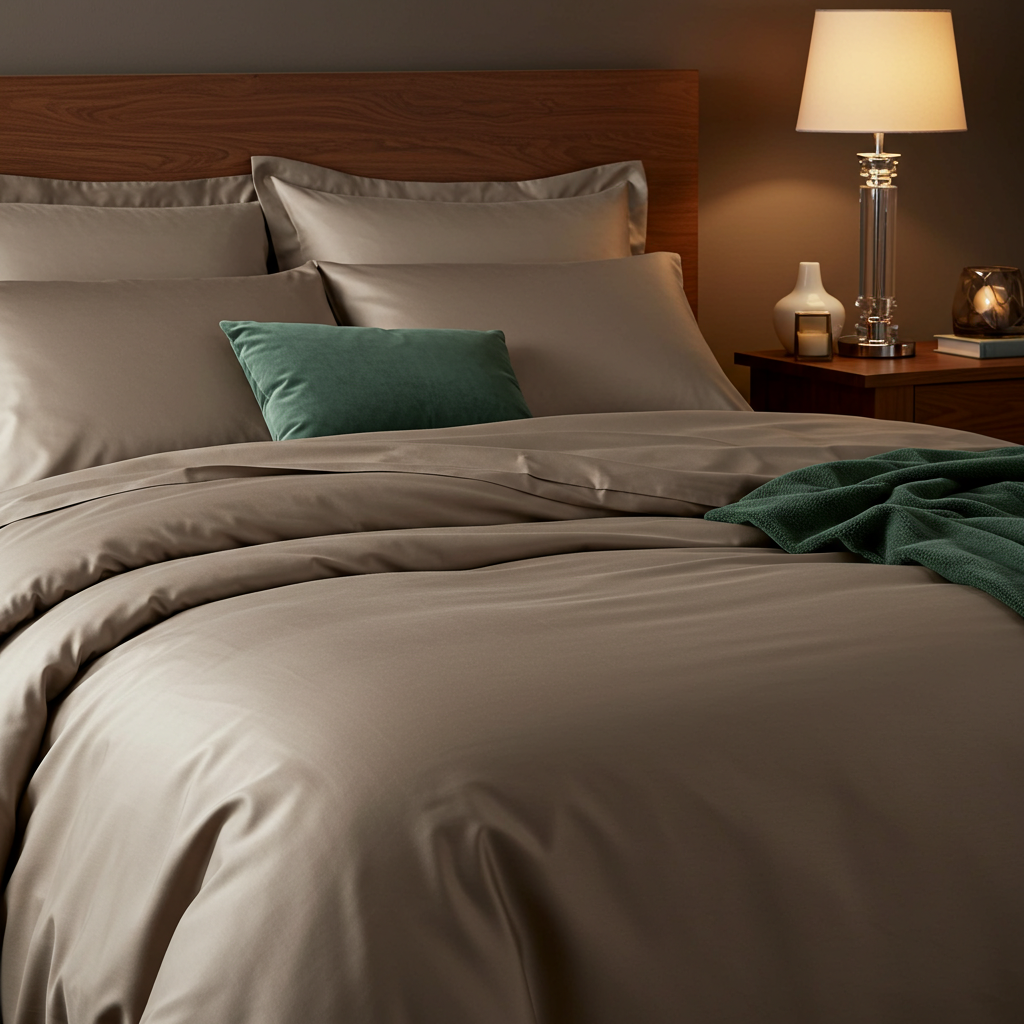 Luxe Baumwolle Satin Bettlaken