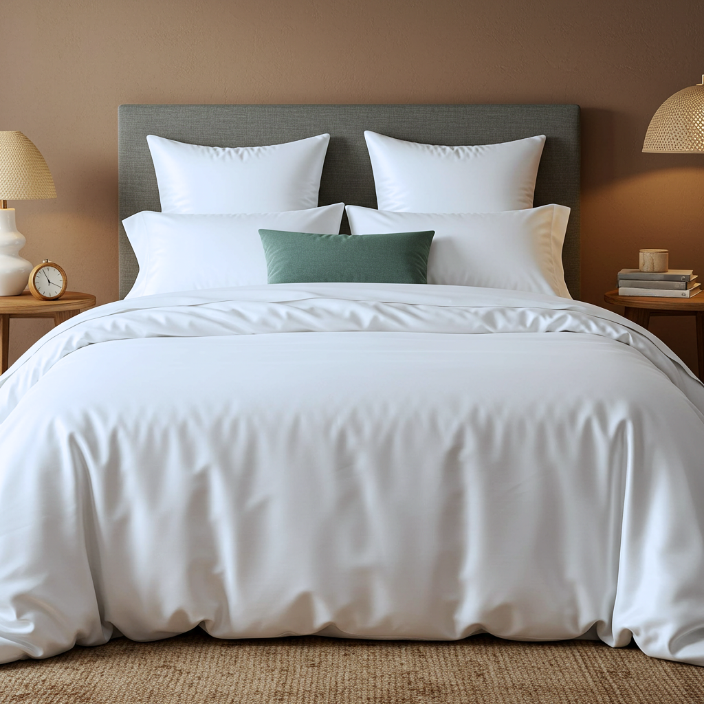 Luxe Baumwolle Satin Bettlaken