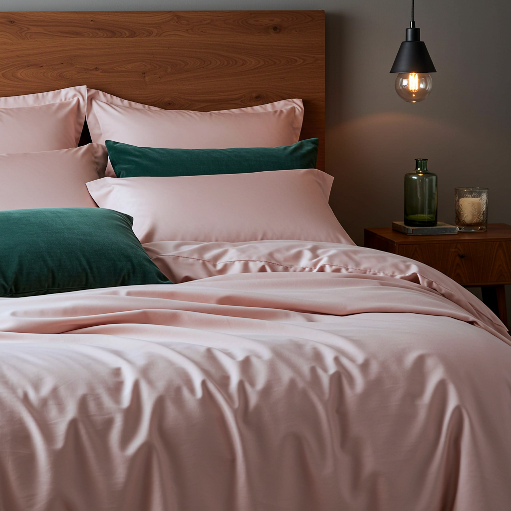Luxe Baumwolle Satin 2-Kissenbezug Set