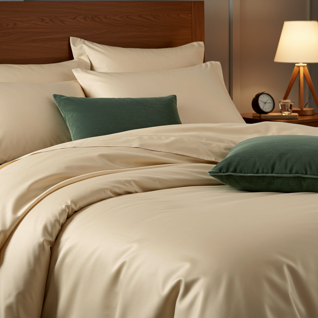 Luxe Baumwolle Satin Bettlaken