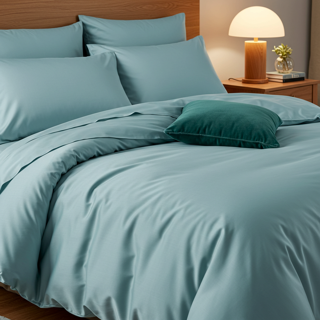 Luxe Baumwolle Satin 2-Kissenbezug Set
