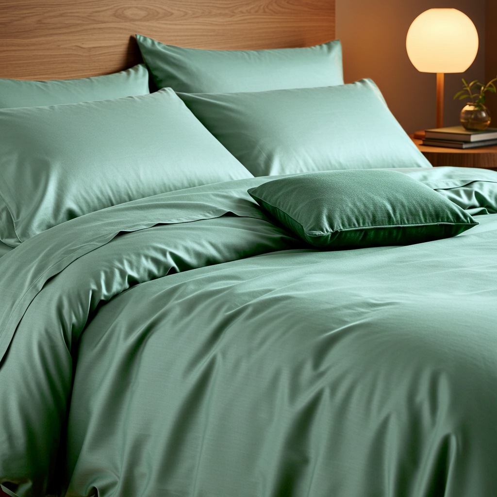 Luxe Baumwolle Satin Bettlaken