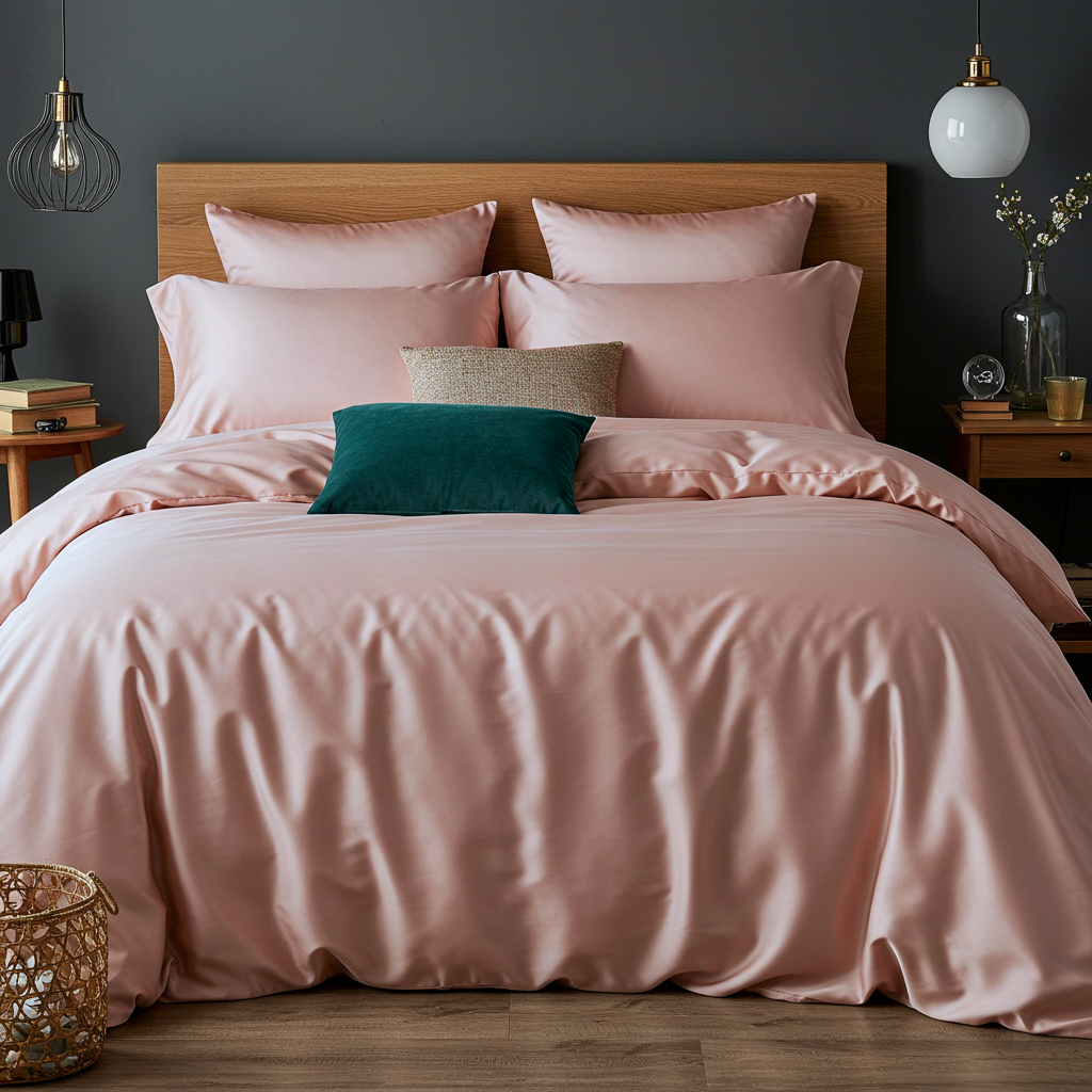 Luxe Baumwolle Satin Bettlaken