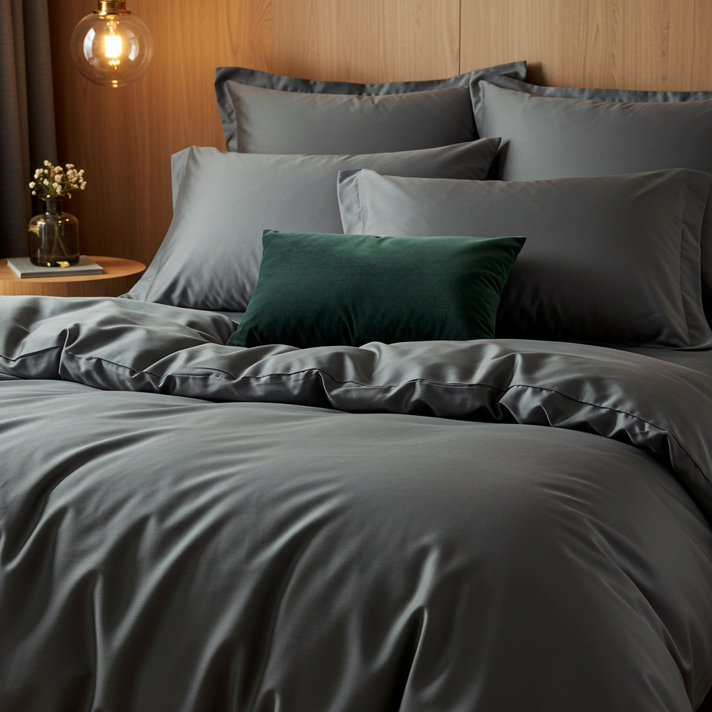Luxe Baumwolle Satin Bettlaken