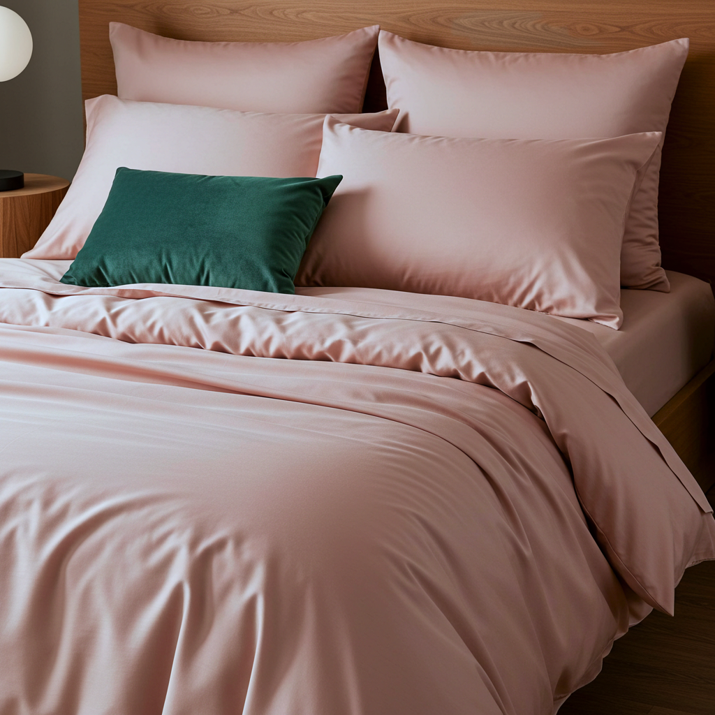 Luxe Baumwolle Satin Bettlaken