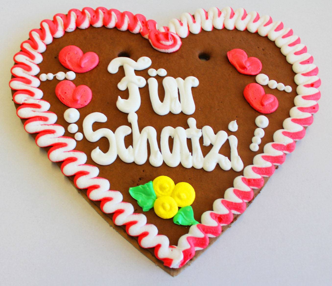 Lebkuchenherz Wunschtext 36 x 34 cm |Lebkuchenherzen-Fabrik