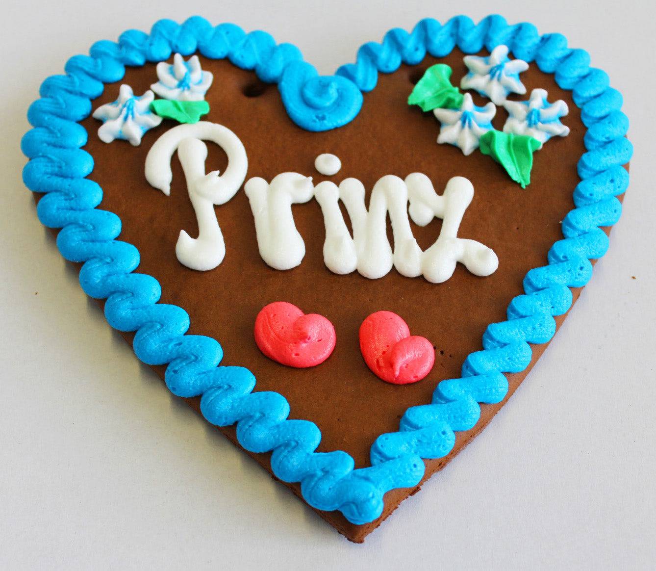 Lebkuchenherz Wunschtext 22 x 23 cm |Lebkuchenherzen-Fabrik