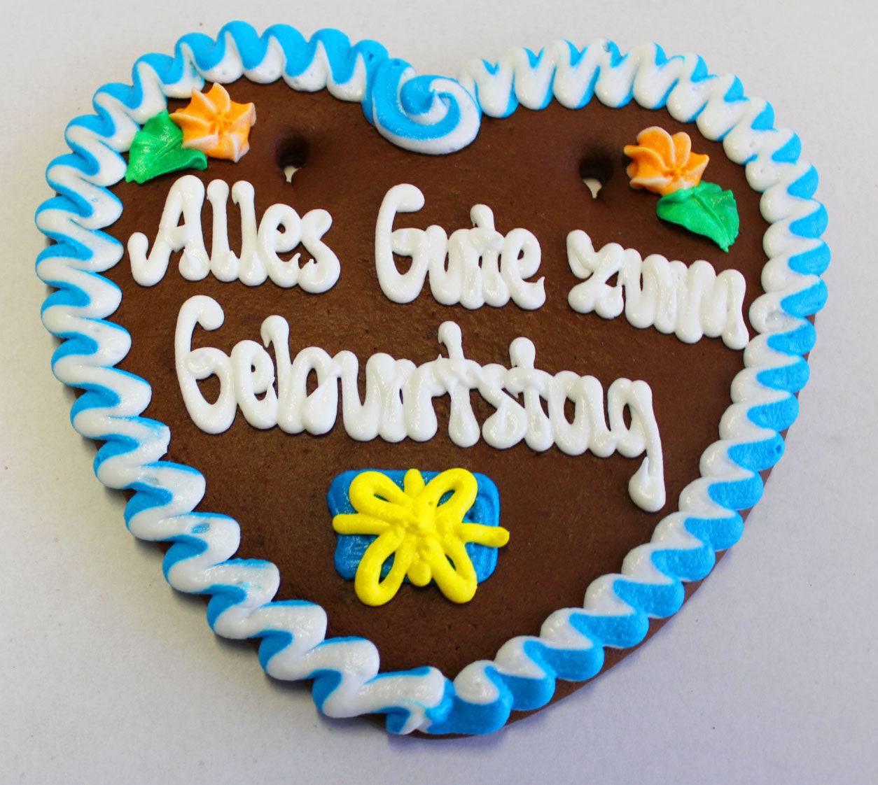 Lebkuchenherz Wunschtext 22 x 23 cm |Lebkuchenherzen-Fabrik