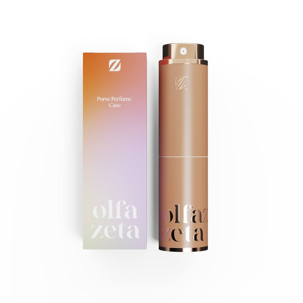 Olfazeta Parfüm-Taschenetui Modern in Orange für 15 ml Nachfüllflakon Modell TCOV013