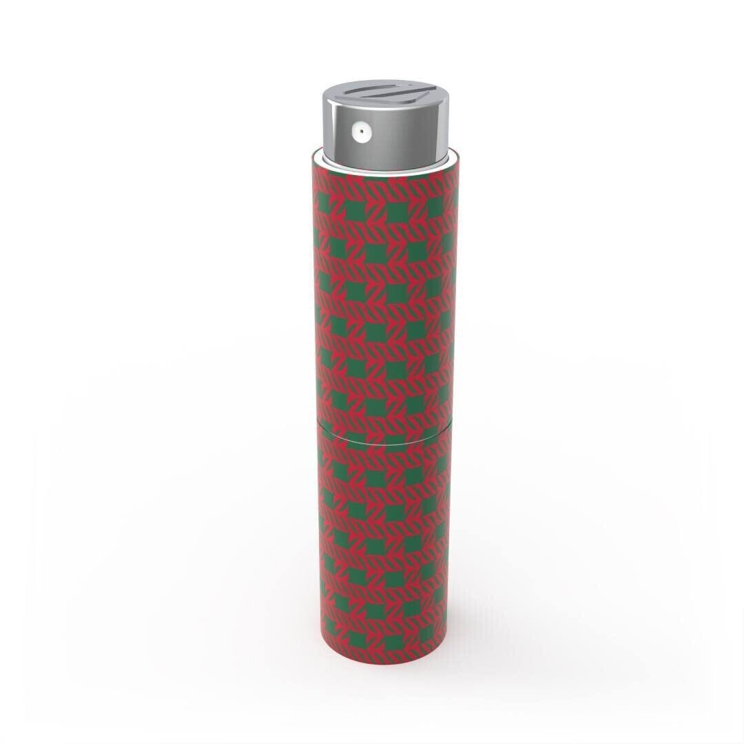 Olfazeta Parfüm-Taschenetui Serie Timeless in Rot für 15 ml Nachfüllflakon elegantes Design Modell TCOV004 mit Sprühkopf