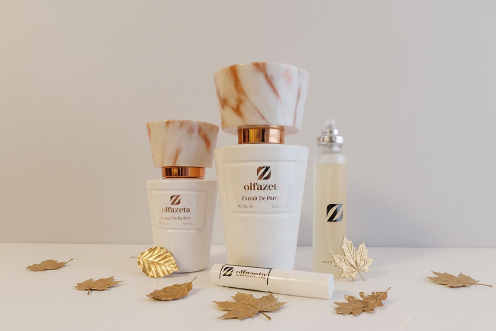 Olfazeta Qualität von Chogan. Alle Damendüfte 006-161 als 30% Extrakt in den Größen 3, 15, 30 und 70 ml.