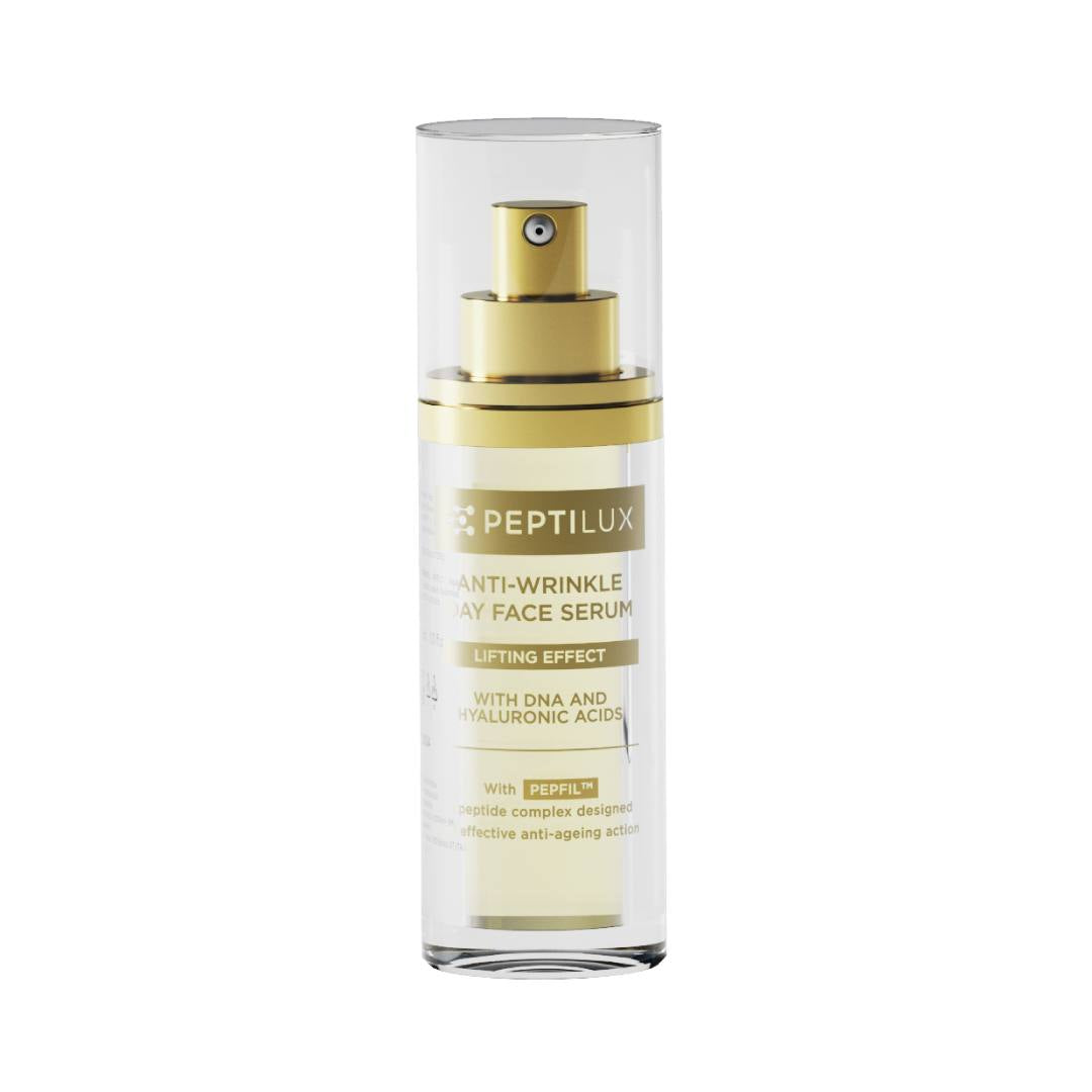 Peptilux Anti-Wrinkle Day Face Serum in der Originalverpackung bei EXCITELUXURY