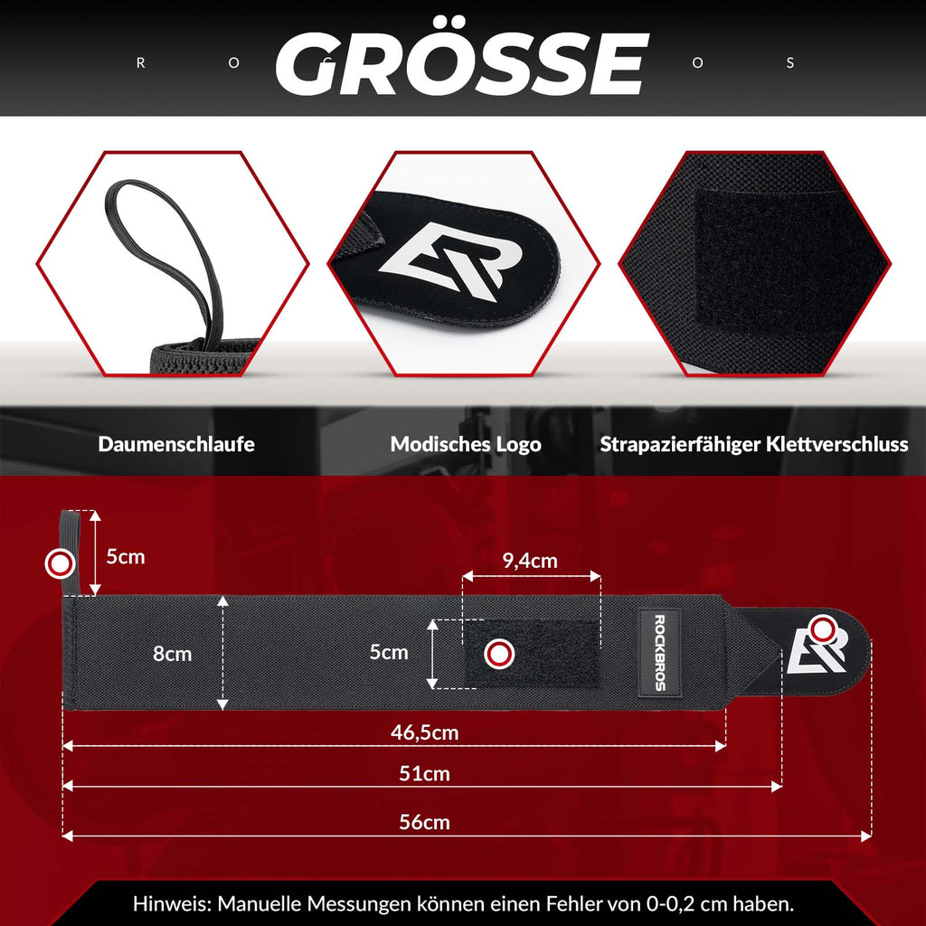 Handgelenkbandage 1 Paar Atmungsaktive Zughilfen für Training & Fitness