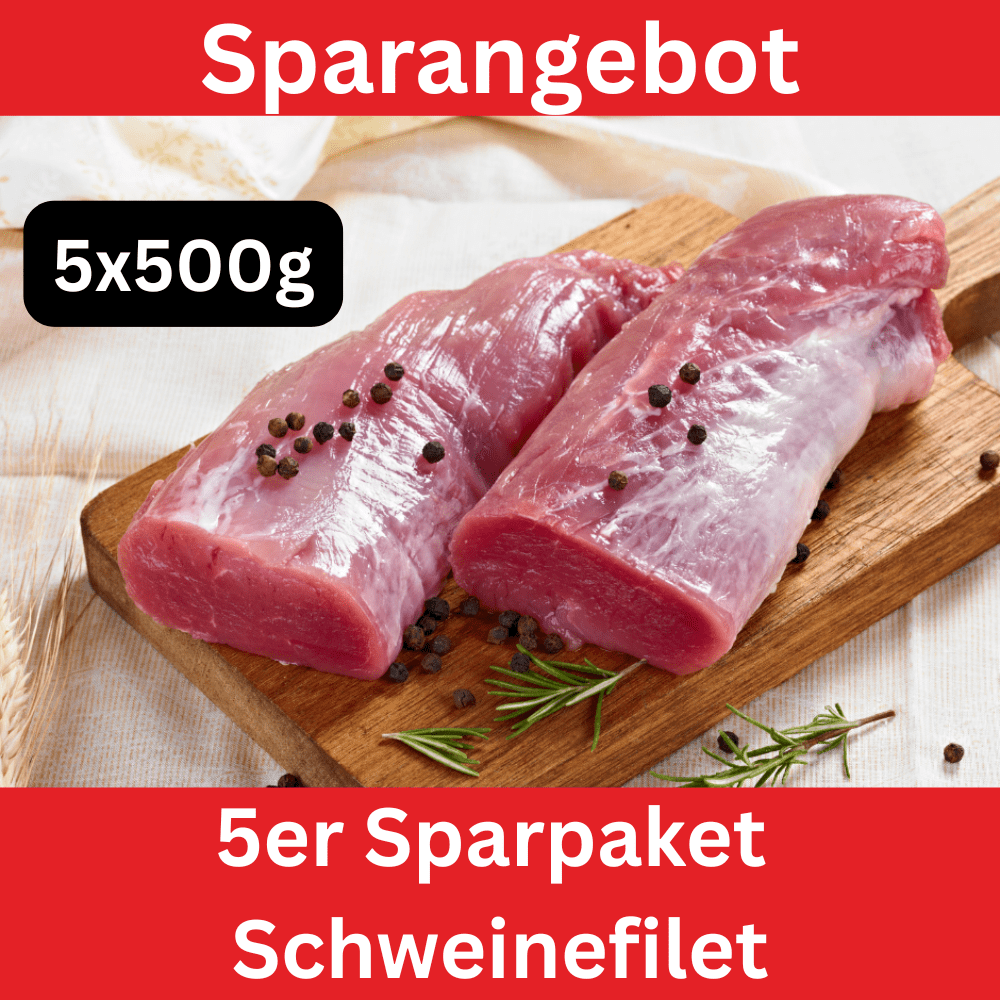 Schweinefilet 5er Sparpaket | 5x500g
