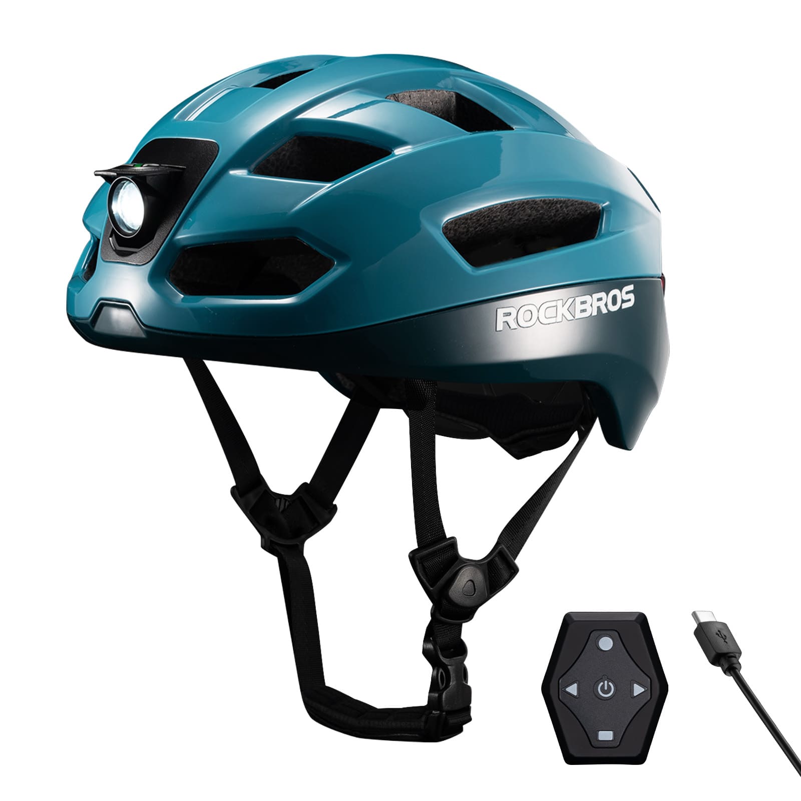 Fernsteuerbarer Smart Fahrradhelm mit Licht